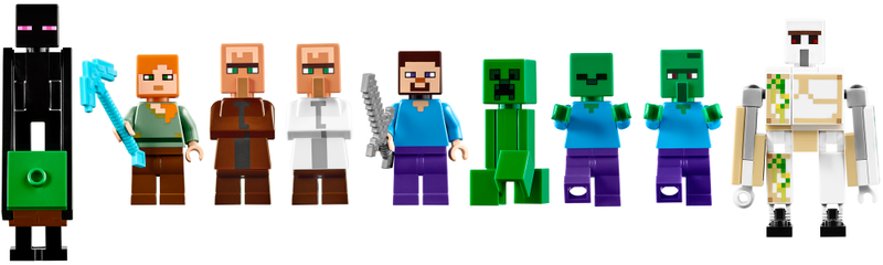 Illustration for article titled Turn Bricks Into Blocks With Lego's New Sprawling Minecraft Village